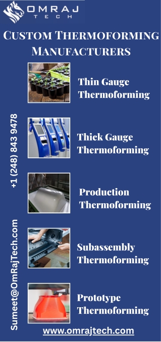 Custom Thermoforming Manufacturers - Om Raj Tech