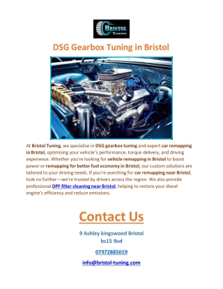 Bristol Mobile engine remapping