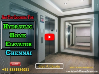 Commercial Hydraulic Lift Manufacturers in Chennai