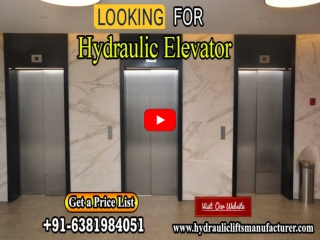 Hydraulic Passenger Elevator Manufacturers in Chennai
