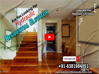 Hydraulic Passenger Elevator Suppliers in Chennai