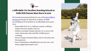 5 Affordable Yet Excellent Boarding Schools in Delhi NCR Parents Must Know in 2025