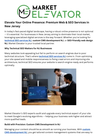 Seo-Friendly Web Design Nj