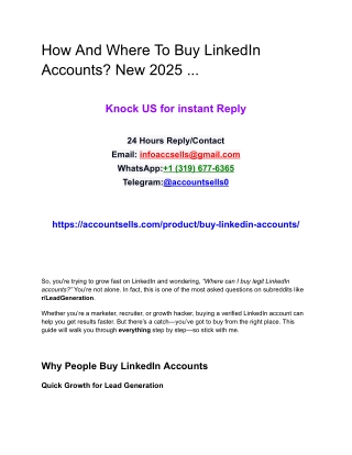 How And Where To Buy LinkedIn Accounts