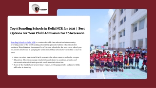 Top 5 Boarding Schools in Delhi NCR for 2025  Best Options For Your Child Admission For 2026 Session