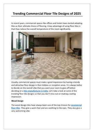 Trending Commercial Floor Tile Designs of 2025