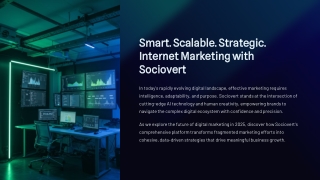 Smart. Scalable. Strategic. Internet Marketing with Sociovert