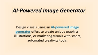 AI-Powered Image Generator