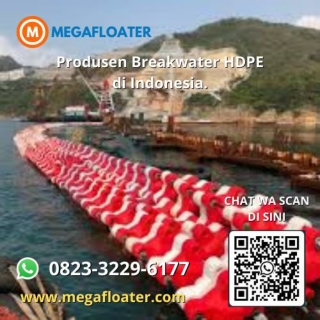 0823-3229-6177, Barrier Pemecah Gelombang Terapung Berbahan Plastik HDPE