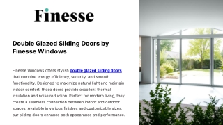 Double Glazed Sliding Doors by Finesse Windows