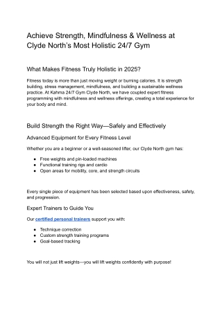 Achieve Strength, Mindfulness & Wellness at Clyde North’s Most Holistic 24_7 Gym