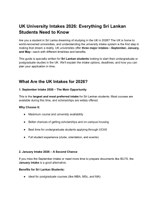 UK University Intakes 2026_ Everything Sri Lankan Students Need to Know