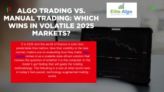 Algo Trading vs. Manual Trading Which Wins in Volatile 2025 Markets