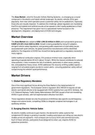 Avas Market :  Size, Trends, and Growth Analysis 2032