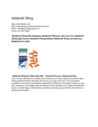 Adderall 30mg