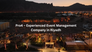Pro4 – Experienced Event Management Company in Riyadh