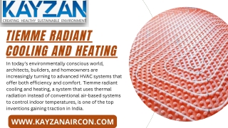 Tiemme Radiant Cooling and Heating Enabling Energy-Efficient Climate Control in Modern Spaces
