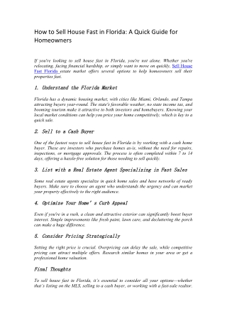 Sell Your House Fast in Florida | Real Results with DealMate