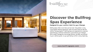 Jacuzzi Dealer Near Me | Bullfrog Spas