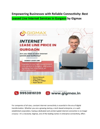 Empowering Businesses with Reliable Connectivity