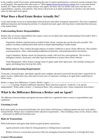 A Broker's Role Explained: What Makes Them Different From Agents?