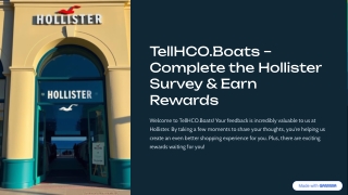 TellHCO.Boats – Complete the Hollister Survey & Win Rewards