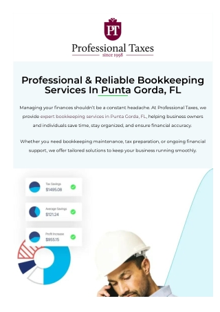 Trusted Bookkeeping Services in Punta Gorda, FL – Accurate, Affordable & Local