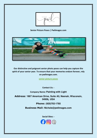 Senior Picture Poses | Pwlimages.com