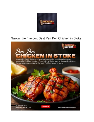 Savour the Flavour_ Best Peri Peri Chicken in Stoke
