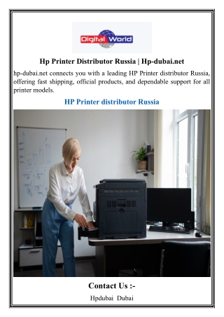Hp Printer Distributor Russia  Hp-dubai.net