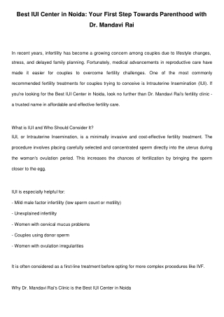 Best_IUI_Center_in_Noida_Dr_Mandavi_Rai