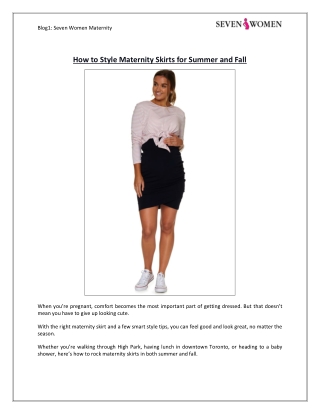 How to Style Maternity Skirts for Summer and Fall