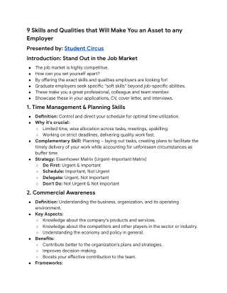 9 Skills and Qualities that Will Make You an Asset to any Employer