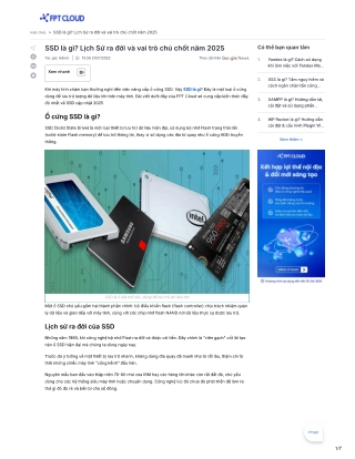 SSD Là Gì? Tìm Hiểu Ổ Cứng Thể Rắn Và Sự Thay Thế HDD Trong Năm 2025