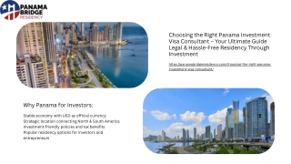 Panama Residency for Investors – Qualified & Business Visa Insights