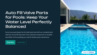 Pool Autofill Valve Replacement by Perfect Pool
