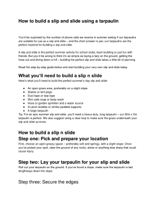 Best Online Tarpaulins Sheets UK