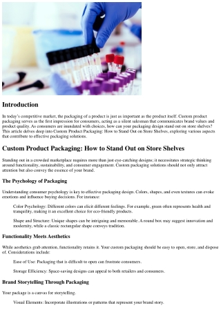 Custom Product Packaging: How to Stand Out on Store Shelves