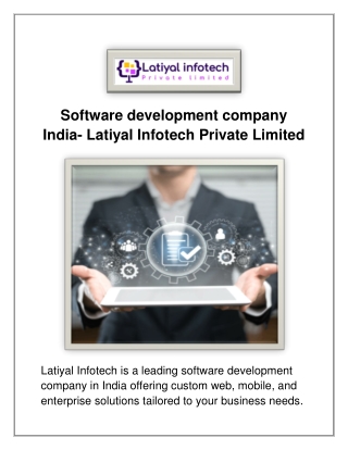 Software development company India- Latiyal Infotech Private Limited