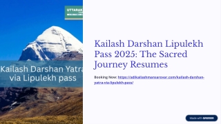 Kailash Darshan Lipulekh Pass 2025: The Sacred Journey Resumes