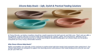 Silicone Baby Bowls