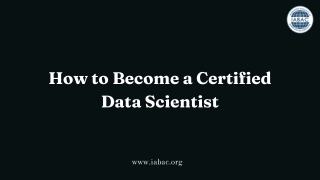How to Become a Certified Data Scientist