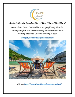 Budget-friendly Bangkok Travel Tips | Travel The World