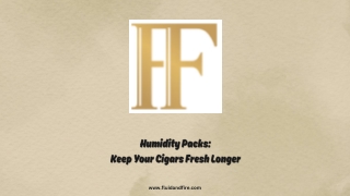 Humidity Packs Keep Your Cigars Fresh Longer