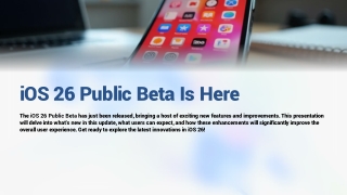 iOS 26 Public Beta Is Here