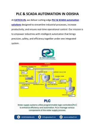PLC & SCADA AUTOMATION IN ODISHA