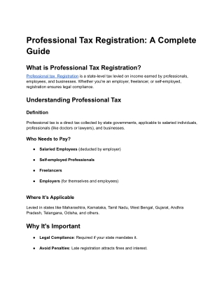 Professional Tax Registration_ A Complete Guide