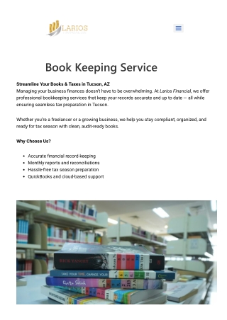 Accounting And Bookkeeping Service For Startups