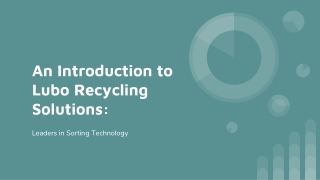 An Introduction to Lubo Recycling Solutions_ Leaders in Sorting Technology