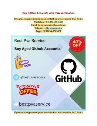 Best Sites To 12 Buy GitHub Accounts with PVA Verification